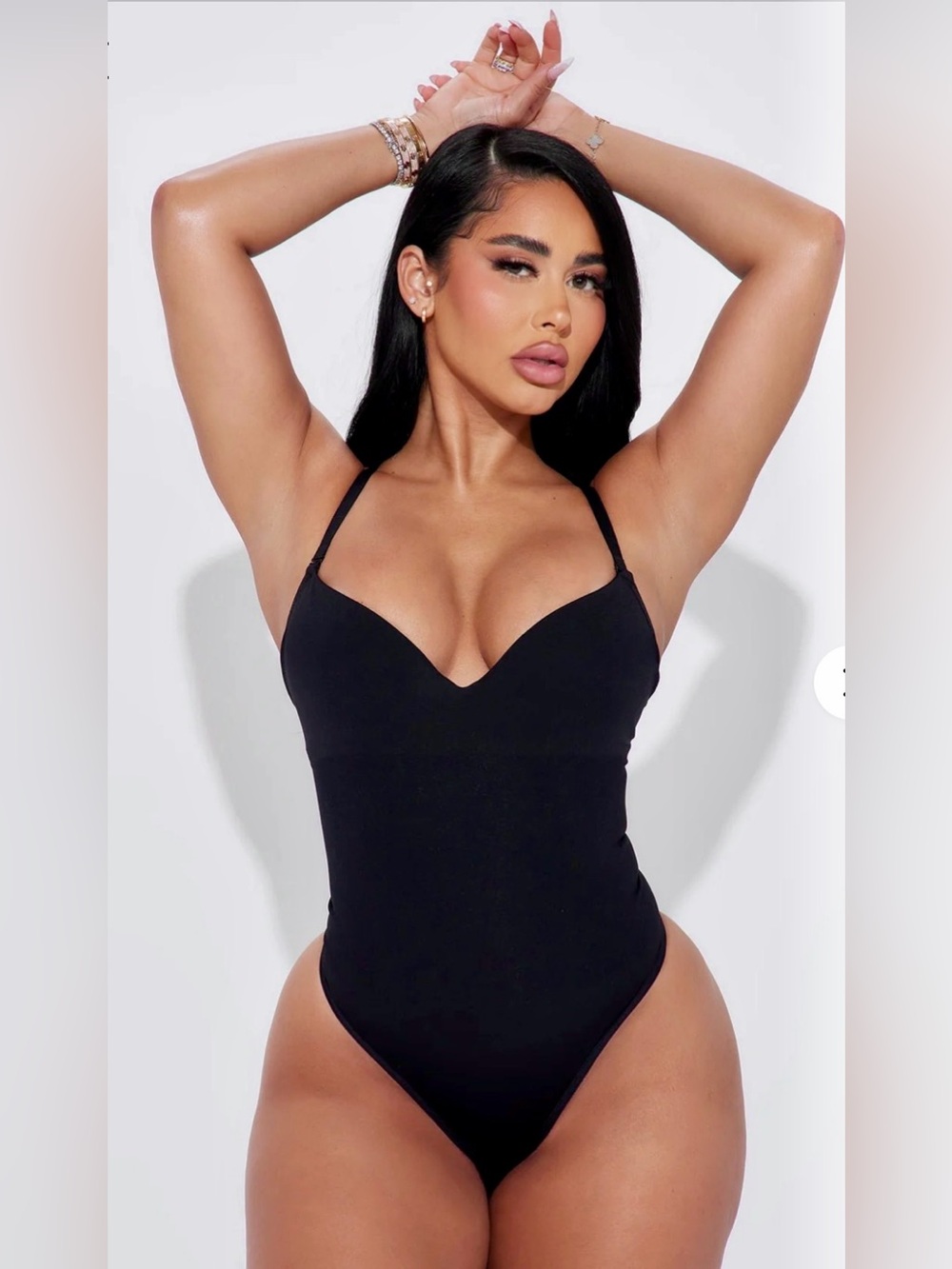 NWT! Fashion Nova SEXY Get Snatched Tummy Control Shapewear Bodysuit Black SMALL